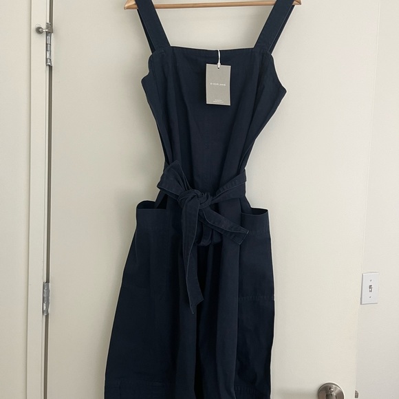 EVERLANE The Organic Cotton Herringbone Dress. - Picture 3 of 3